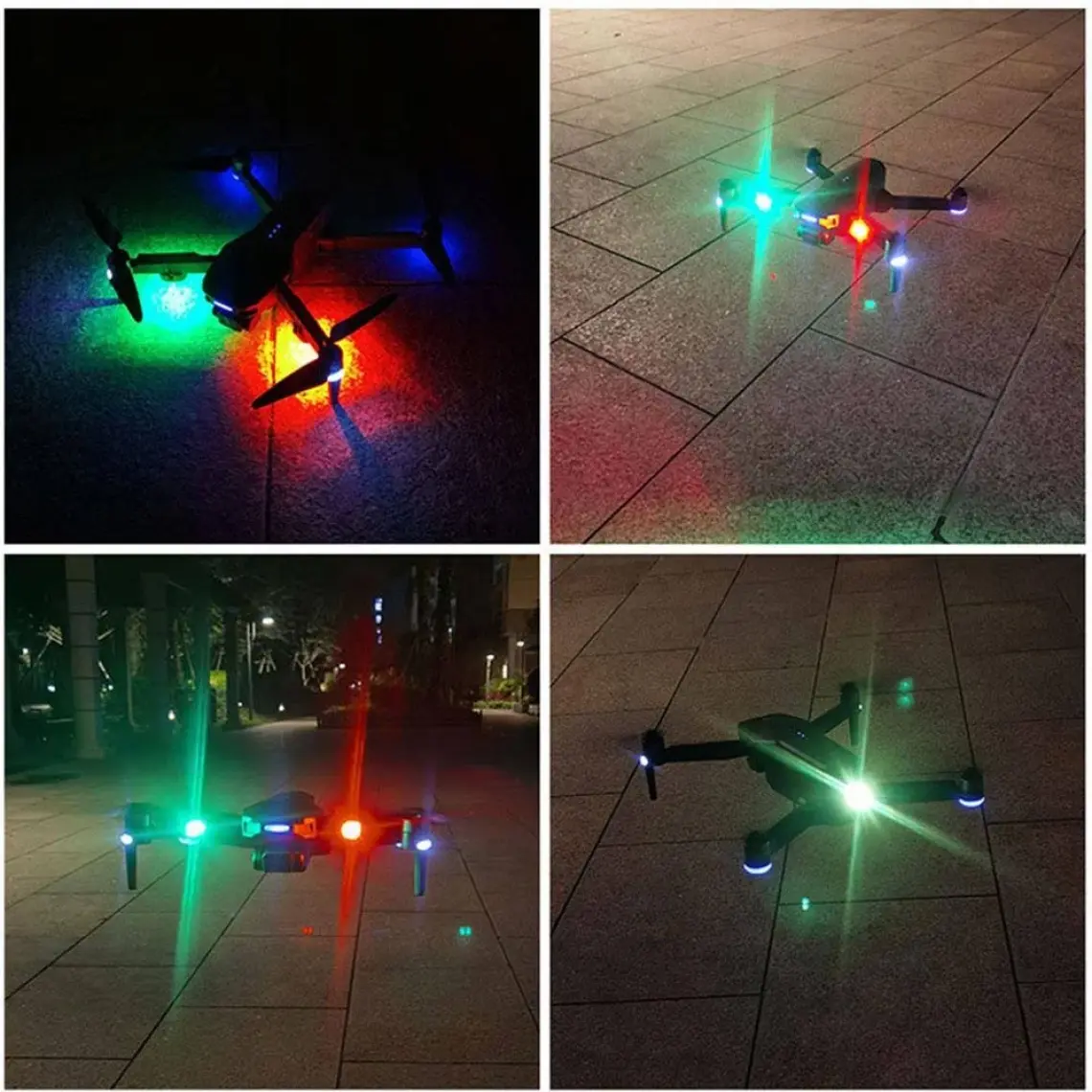 Techmaster Rgb Manyetik 7 Renk Drone Bisiklet Motorsiklet Şarjlı Mini LED Lamba