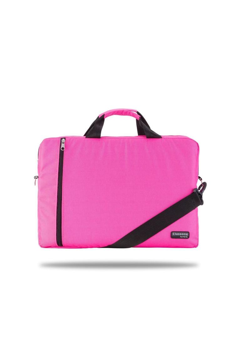 Wtx206 Wtxpro Serisi Su Geçirmez Kumaş 15.6 Inch Macbook, Laptop , Notebook El Çantası- Pembe
