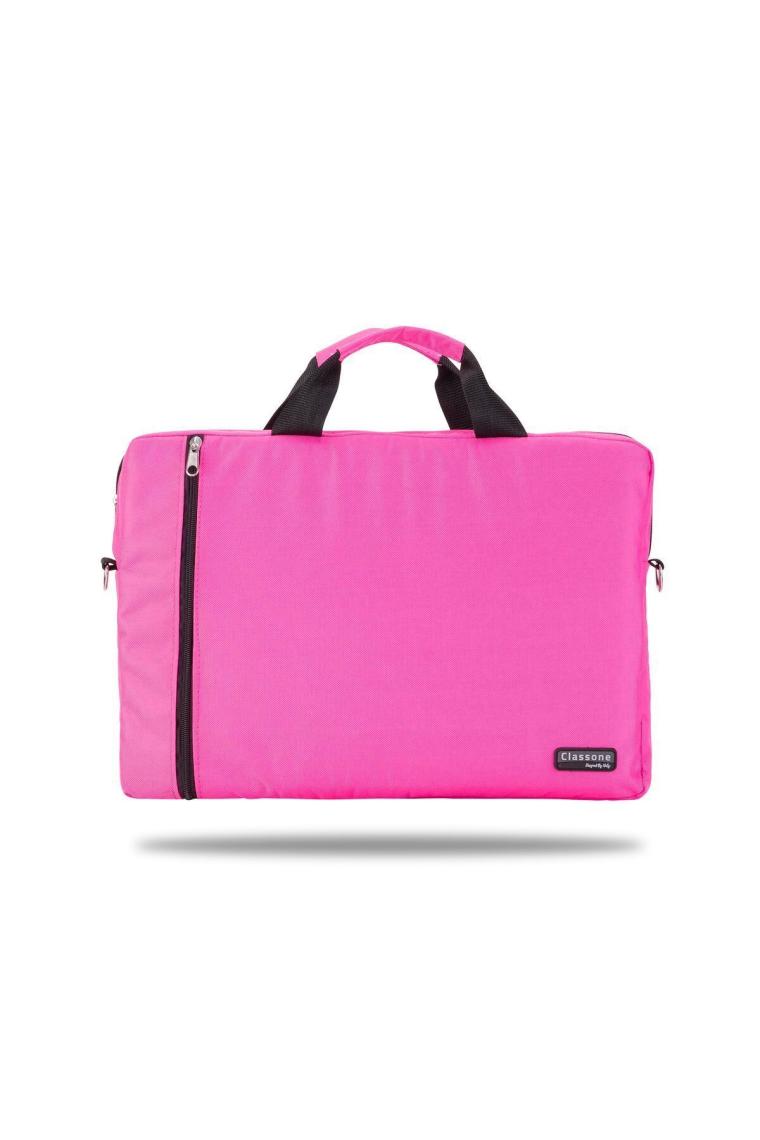 Wtx206 Wtxpro Serisi Su Geçirmez Kumaş 15.6 Inch Macbook, Laptop , Notebook El Çantası- Pembe