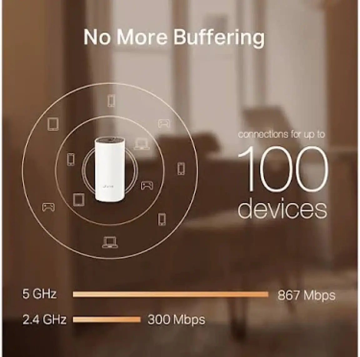 TP-Link Deco M4(3-pack), AC1200 Mbps, Dual-Band, Gigabit Portları, 100 Cihaza Kadar Bağlanılabilirlik, 370 m²'ye Kadar Kapsama, Mobil Uygulama ile Kolay Kurulum, Wi-Fi 5 Mesh Sistemi