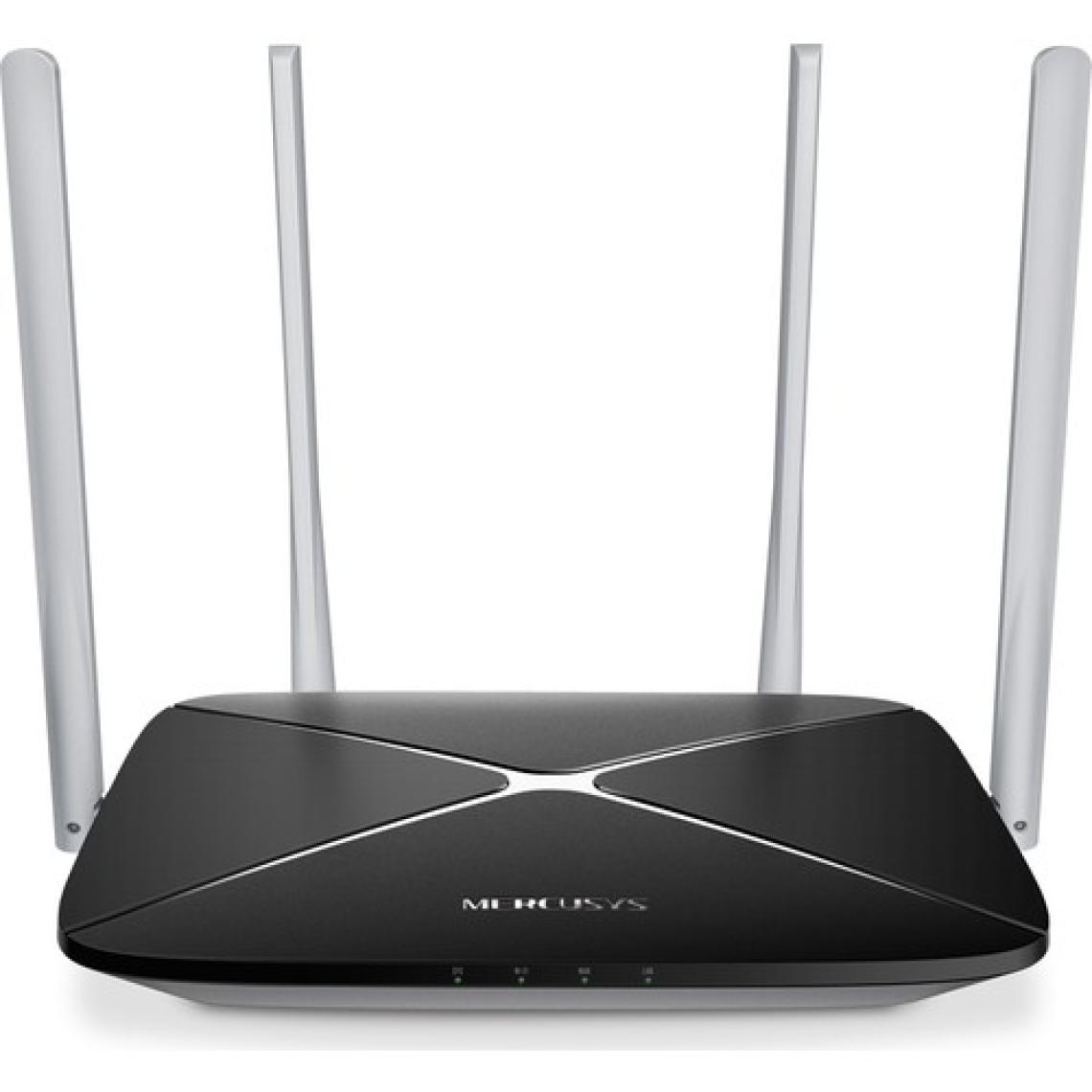 Mercusys AC12 AC 1200 Mbps Wireless 2.4G 5G Çift Bant 4 Antenli  4 Portlu-Sinyal Aktarıcı Güçlendirici-Access Point- Router
