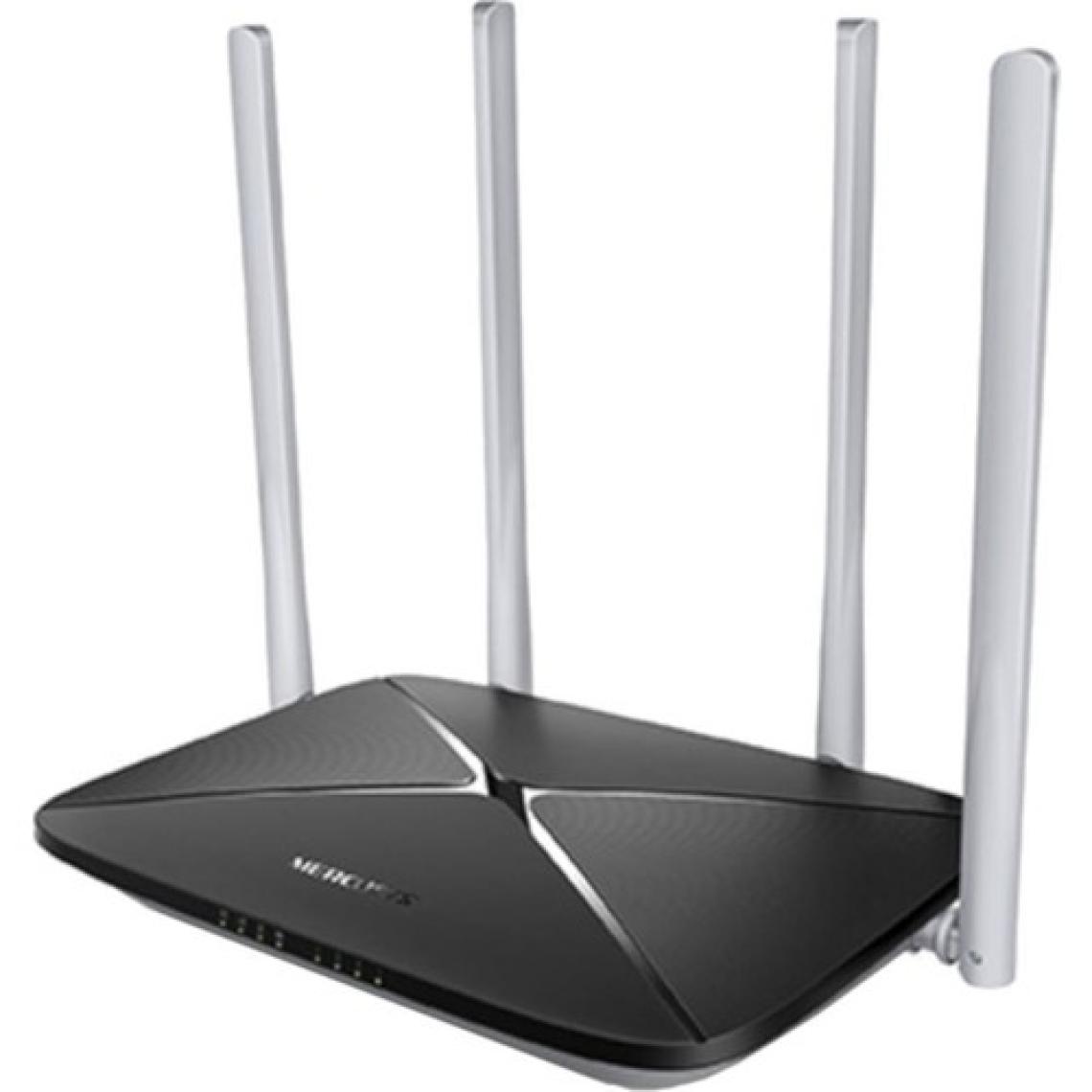 Mercusys AC12 AC 1200 Mbps Wireless 2.4G 5G Çift Bant 4 Antenli  4 Portlu-Sinyal Aktarıcı Güçlendirici-Access Point- Router