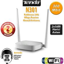 Tenda N301 300 Mbps 4 Port Router 2 Anten