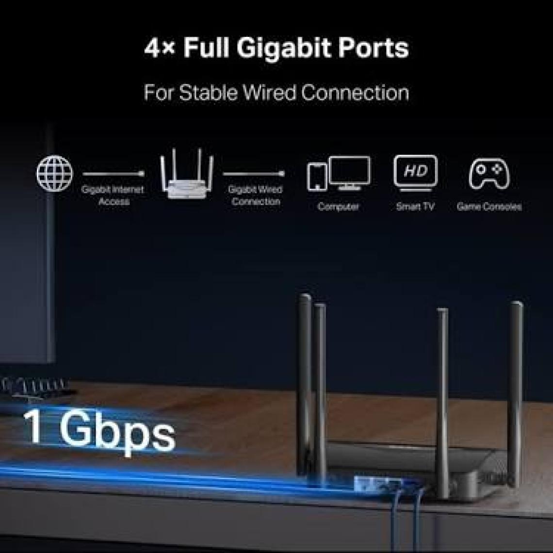 Mercusys MR25BE | Wi‑Fi 7 Router | BE3600 Mbps Hız | Dual‑Band | Fiber Destekli | 2.5Gbps WAN & LAN | Gigabit Portlar | MU‑MIMO | Beamforming | EasyMesh | Hızlı 4K/8K Streaming & Oyun | Kolay Kurulum