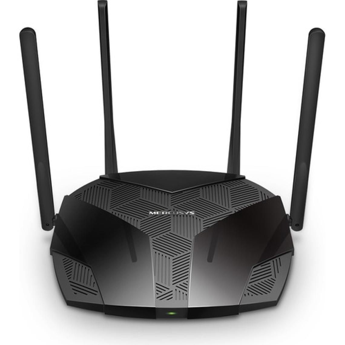 Mercusys MR80X, AX3000 Mbps, Gigabit Portları, Fiber Destekli, Access Point Modu, 160 MHz Kanalı, Mobil Uygulama Destekli, VPN Destekli, 256'ya Kadar Cihaz Bağlanabilir,  Dual-Band Wi-Fi 6 Router
