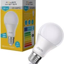 Powermaster PMLED-12G E27 850LMN 12 Watt 220 Volt 3200K Gün Işığı LED Ampul