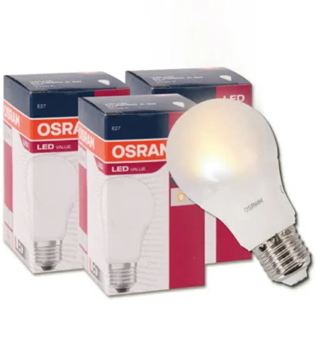 Osram Led Value 8,5W Beyaz Işık E-27 806lm Ampul 3 lü Paket