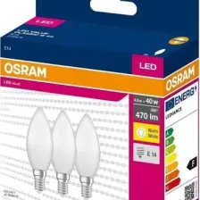Osram LED Value 5W 470 Lümen E14 Mum Sarı Işık Ampul 3 Lü Paket