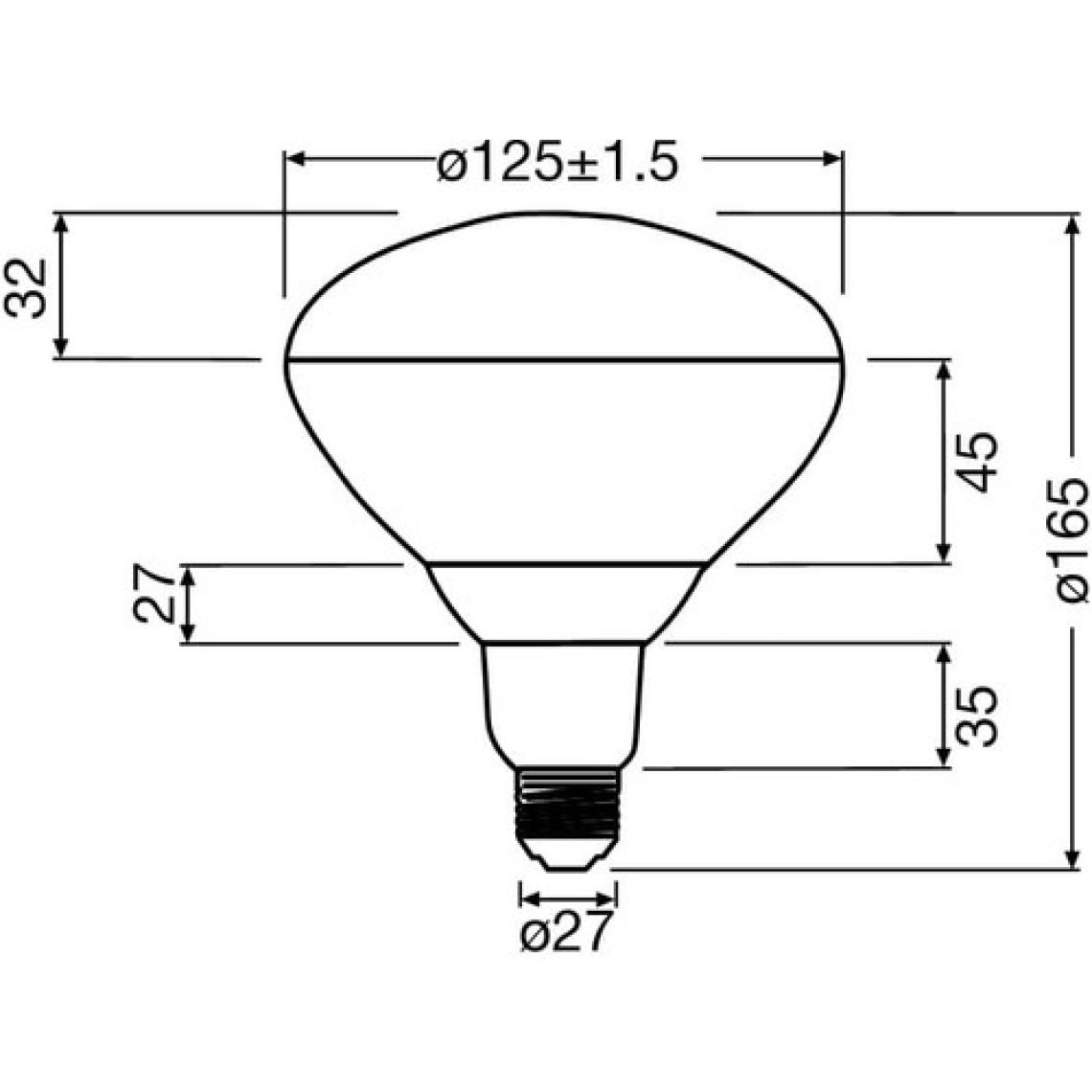 Osram Infrared Ampül 250W Ir BR40 cl 240V E27