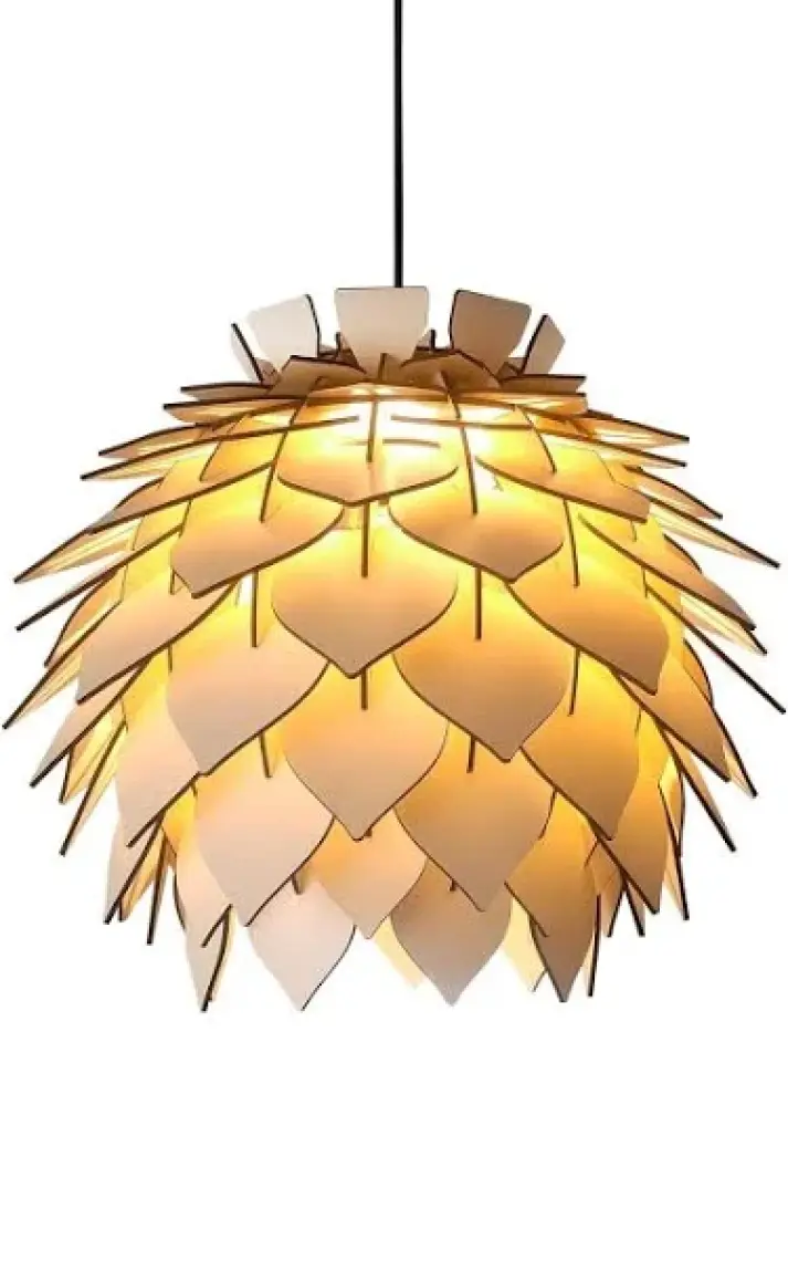 Design Otto Lotus Dekoratif Avize Sarkıt Abajur Lambader Şapkası