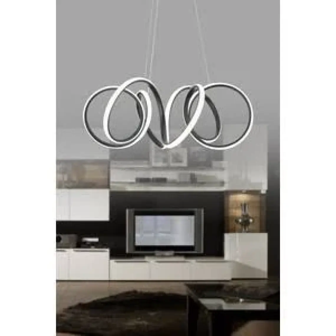 Dekorluna Minerva Siyah Modern LED Avize