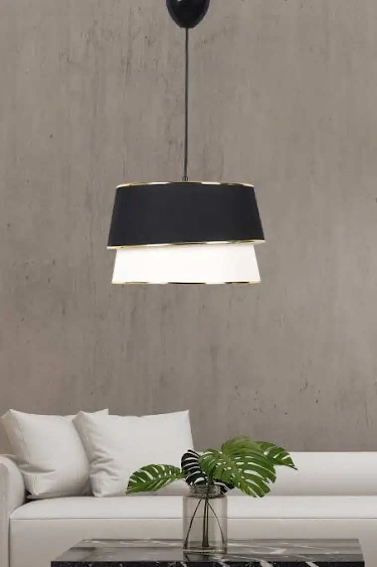 Hmydesign Genial Tekli Sarkıt Siyah Beyaz