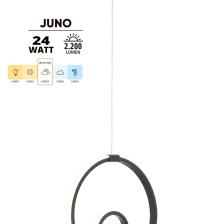 Dekorluna Juno Siyah Modern LED Avize