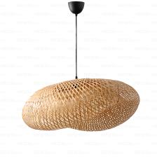 Woodhub Bambu Elips Sarkıt Avize Lamba 80 cm  - Iskandinav, Modern, Bohem, Rattan Aydınlatma