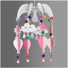 Mingitav Design Otto Dream Light Dekoratif Çocuk Odası Avizesi Bebek Odası Avizesi Pembe