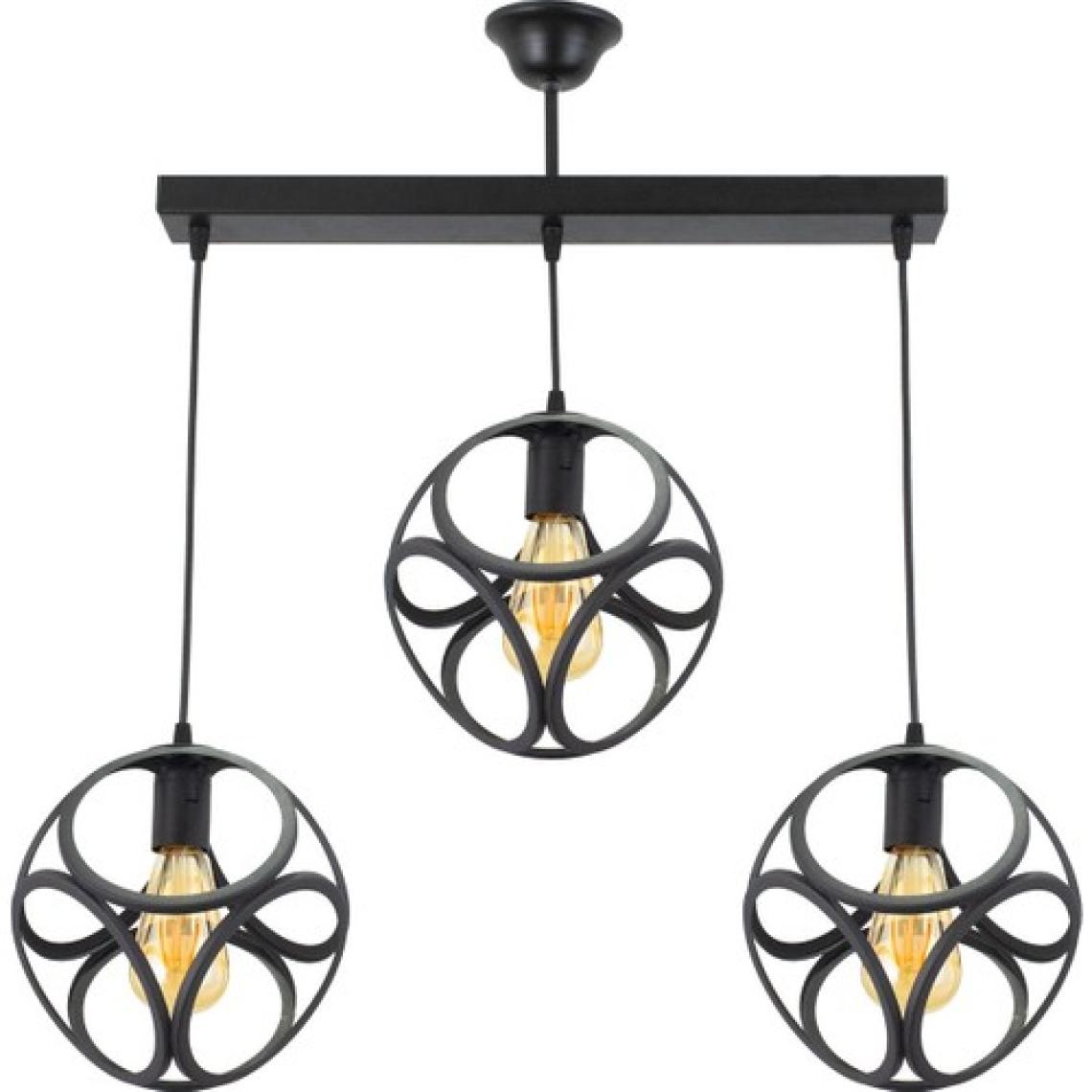 Lambadar Üçlü Modern Çember Küp Model Sarkıt Avize