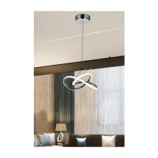 Burenze Modern Tekli Sarkıt Power LED Avize Krom Beyaz Işık Ledli Avize BURENZE151