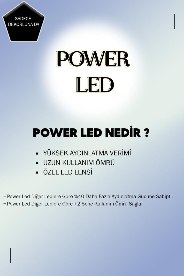 Minerva Füme Modern Sarkıt Beyaz Işık Led Avize Salon Mutfak Oda Hol Ledli Avize
