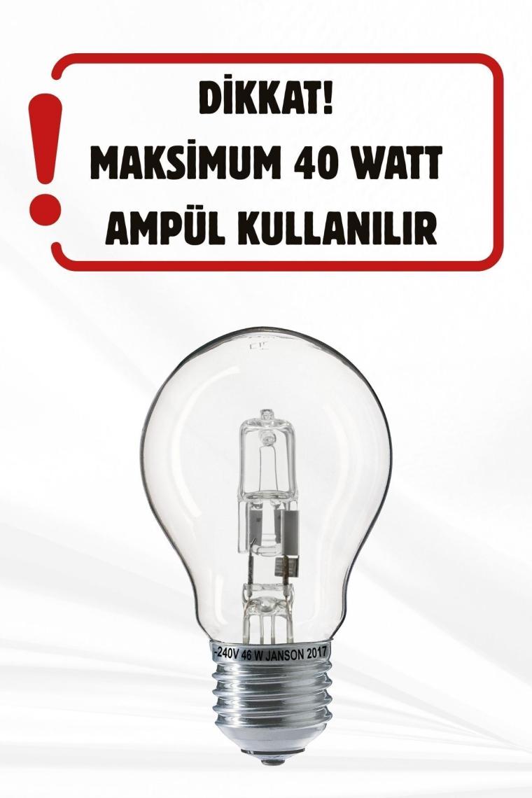 Woodhub Seul Modern Tasarım Salon Yemek Odası Mutfak Eskitme Renk Beyaz Camlı Sarkıt 4 Lü Avize