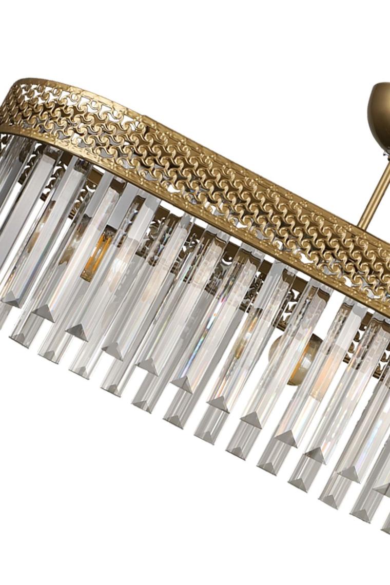 Sitrus 3.lü Elips Lux Kristal Eskitme Avize
