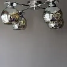 Avizevi Aydınlatma Modern Krom Füme Camlı Efes 4lü Avize