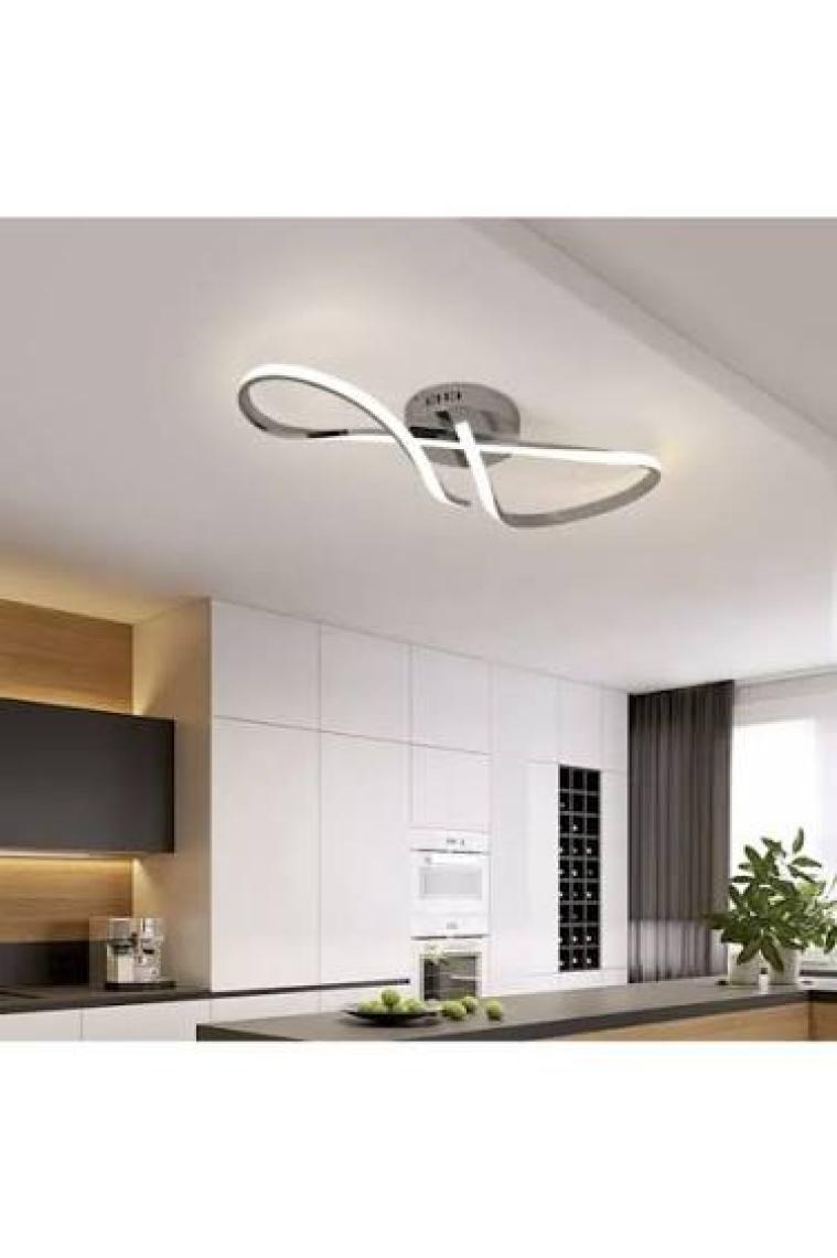 Burenze Modern Tasarım Forever LED Avize Plafonyer Tavan Salon Mutfak Oturma Odası Hol Antre