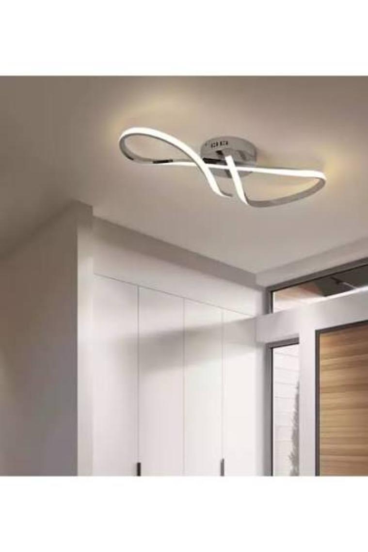 Burenze Modern Tasarım Forever LED Avize Plafonyer Tavan Salon Mutfak Oturma Odası Hol Antre