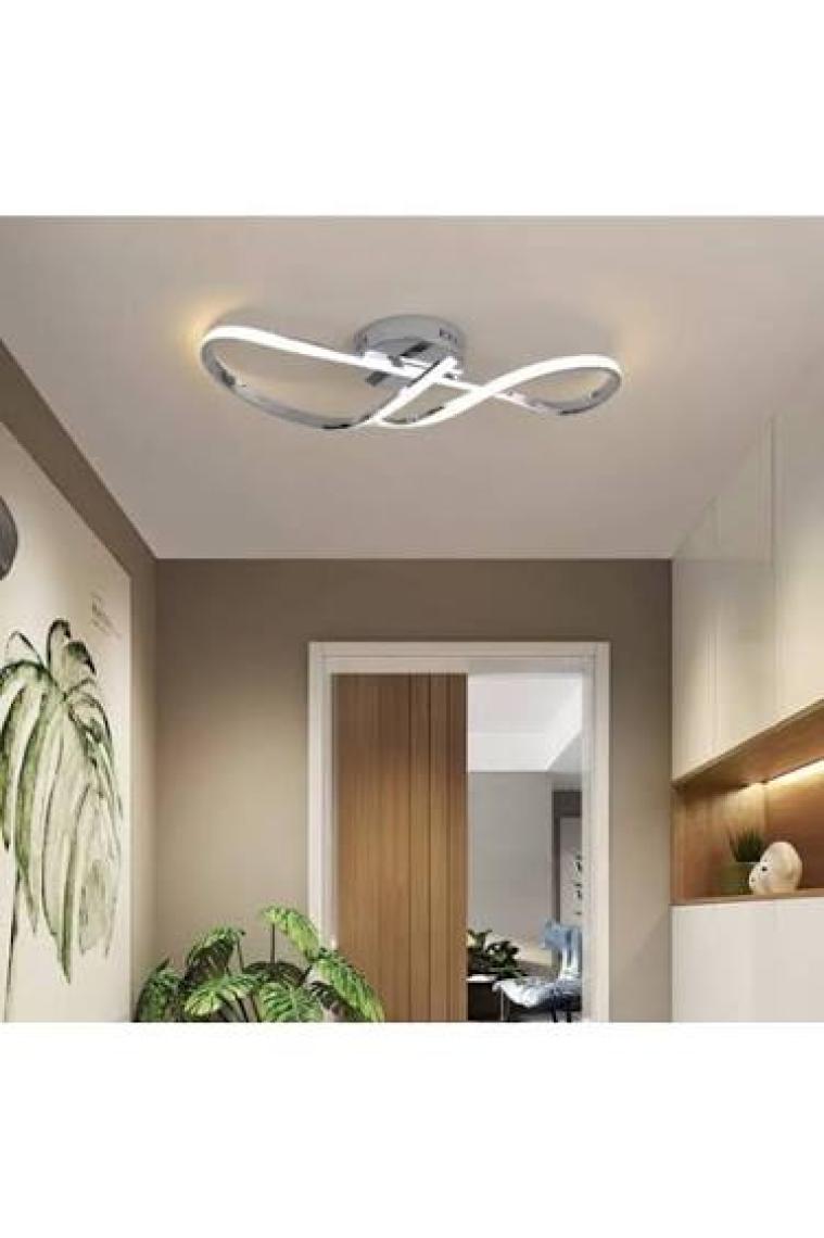 Burenze Modern Tasarım Forever LED Avize Plafonyer Tavan Salon Mutfak Oturma Odası Hol Antre