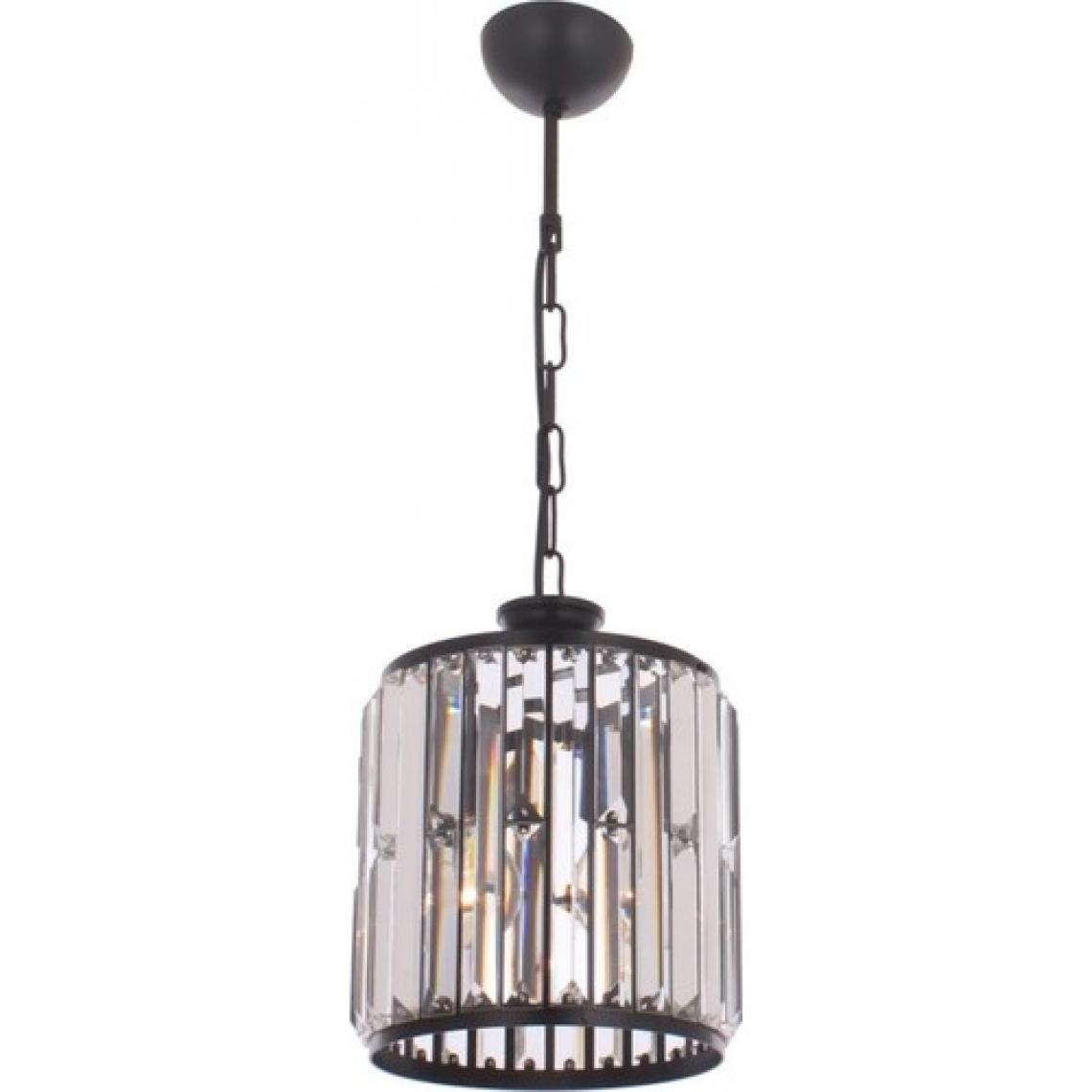 AVONNI AV-60029-1BSY Siyah Boyalı Modern Avize E27 Metal Kristal 20cm