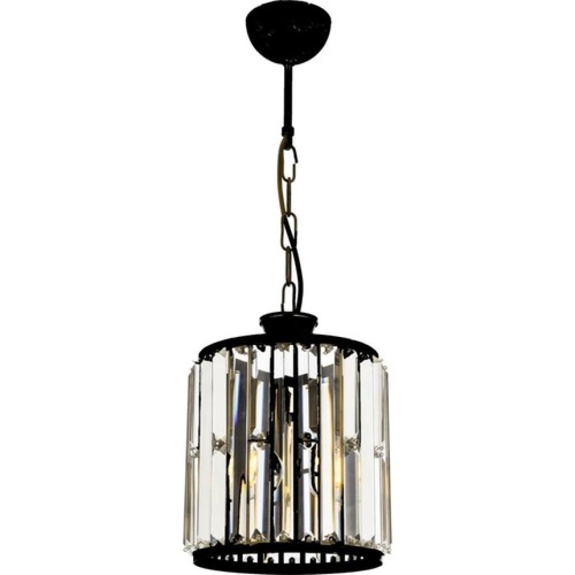 AVONNI AV-60029-1BSY Siyah Boyalı Modern Avize E27 Metal Kristal 20cm