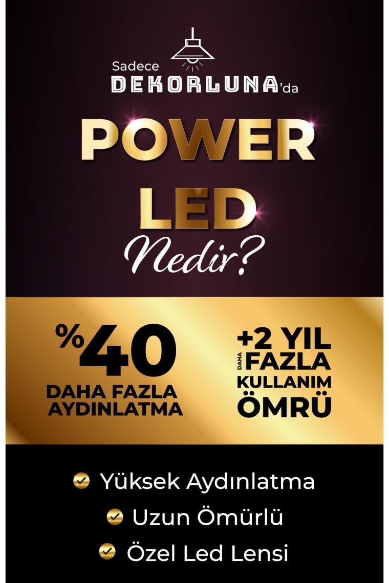 Honos Krem Modern Sarkıt Led Avize Salon Mutfak Oda Hol Ledli Avize