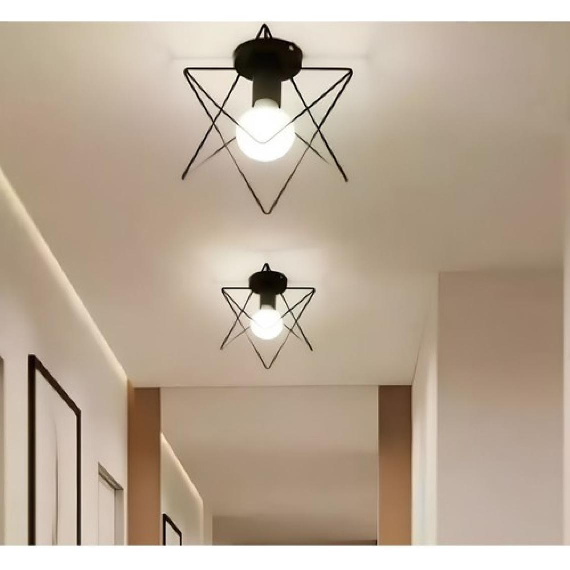 Siyah Zikzak Tasarımlı Modern Tavan Lambası, Salon ve Mutfak Için Ideal