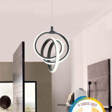 Valens Tekli Siyah 3 Renk Işıklı Power Ledli Salon Mutfak Oda Hol Ledli Avize