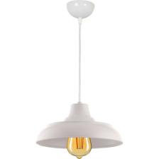 Lambadar Retro Rustik Model Modern Metal Tekli Beyaz Sarkıt Avize Cafe
