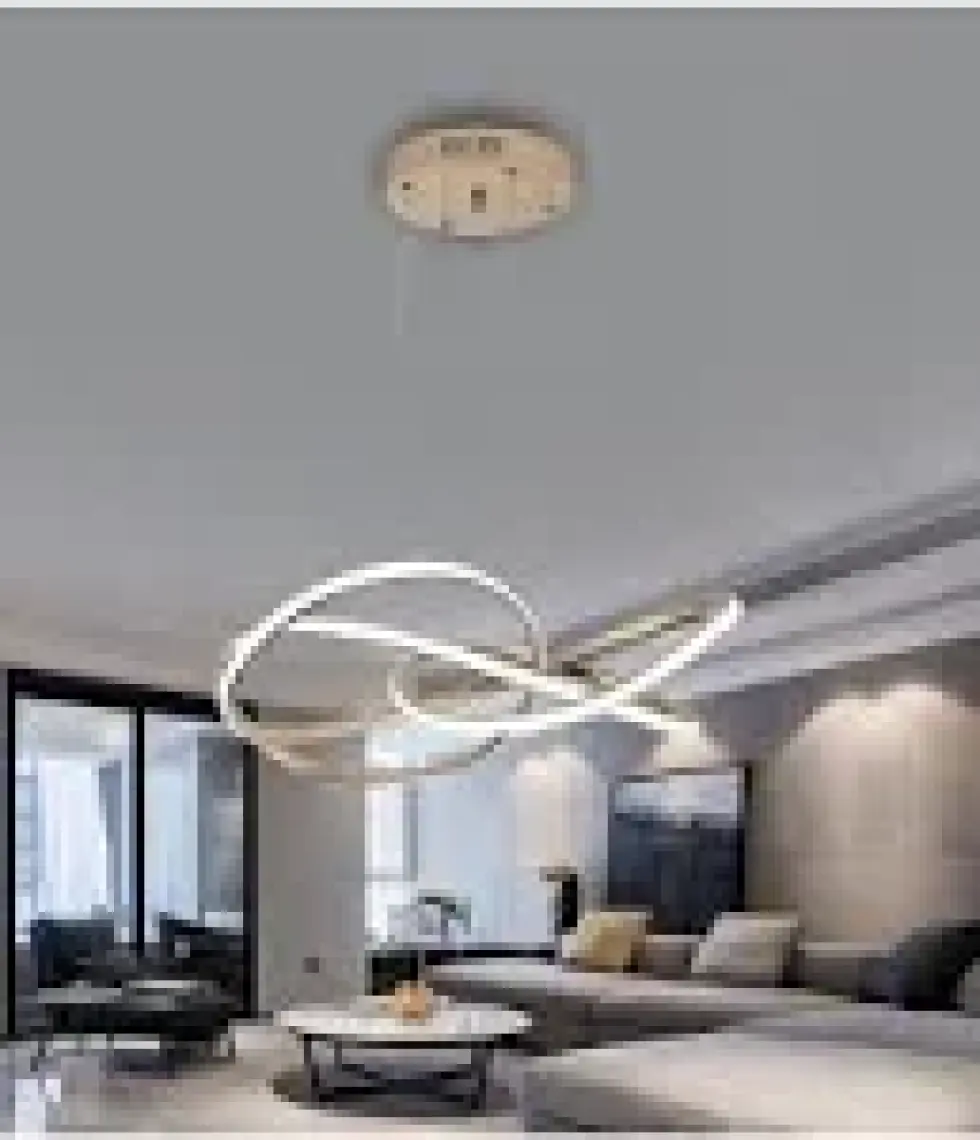 Burenze Dimmerli Modern Sarkıt LED Avize Gold Sarı Kademeli 3 Renk Işık Kumandalı BURENZE975