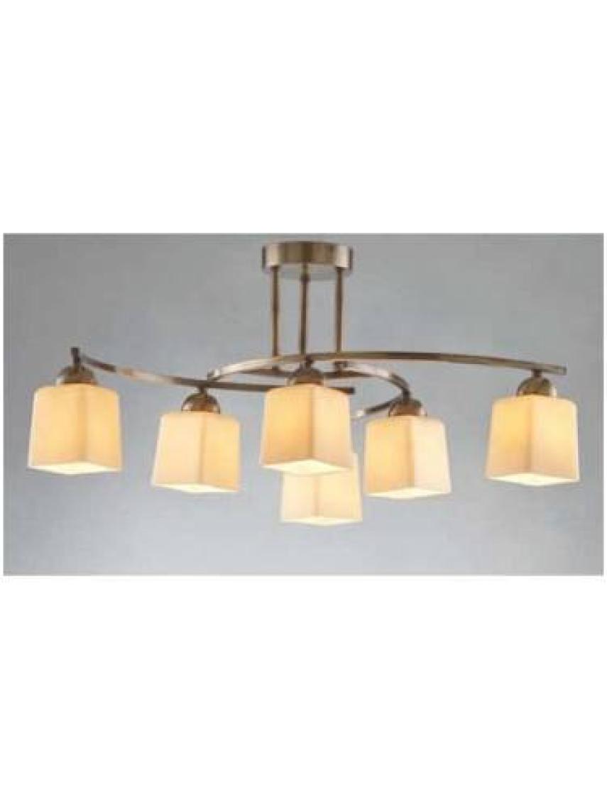 AVONNI AV-1373-6E Eskitme Kaplama Modern Avize E14 Metal Cam 60cm