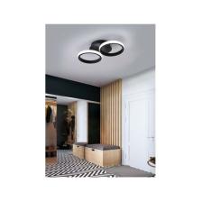 Fer Avize  Lola Modern Tasarım Siyah Renk Salon Mutfak Hol Beyaz LED 2 Li Avize