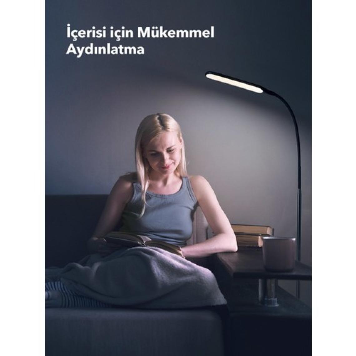 TaoTronics TT-DL072 1000 Lux/450 lm Esnek Başlıklı LED Zemin Lambası (4 Renk, 4 Kısıklık Dokunmatik Ayarlı)