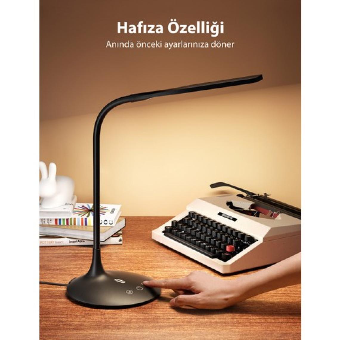 Taotronics Masa Lambası TT-DL1004 Dokunmatik 3 Renk Işıklı Esnek Boyunlu Dekoratif LED Lamba