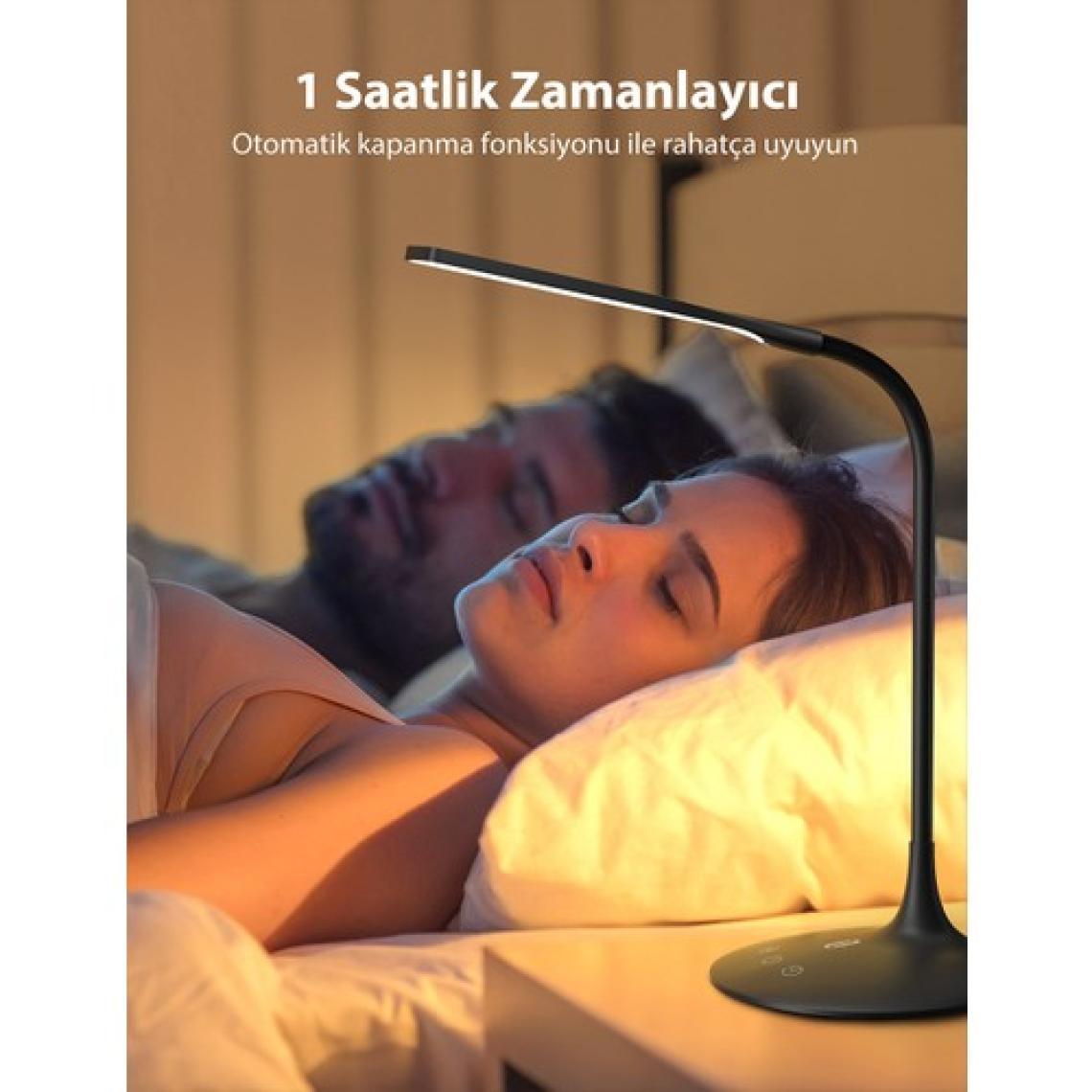 Taotronics Masa Lambası TT-DL1004 Dokunmatik 3 Renk Işıklı Esnek Boyunlu Dekoratif LED Lamba