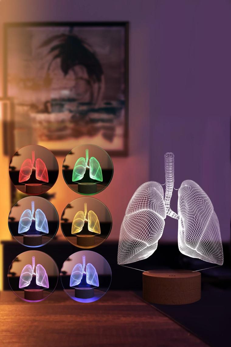 By Lamp  LED Masa Lambası Ahşap Taban