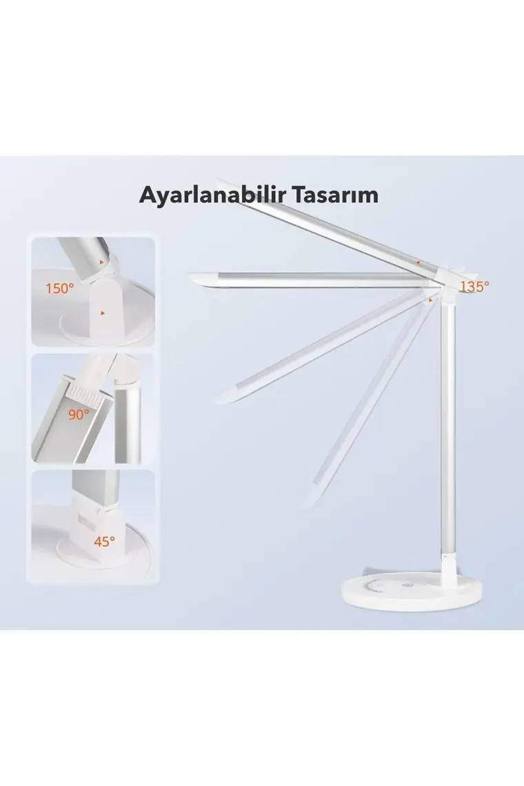 Taotronics TT-DL13 Doğal Akıllı 12W LED Masa Lambası - Gri