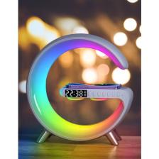 Airstorr Akıllı Masa Lambası Kablosuz Şarj Lambası Bluetooth Hoparlör Müzik Kısılabilir Gece Lambası