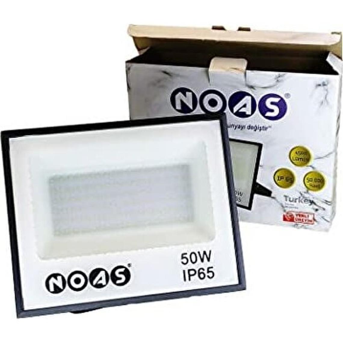 Noas 50 Watt LED Projektör 50W LED Projektör Slim Kasa Beyaz Işık