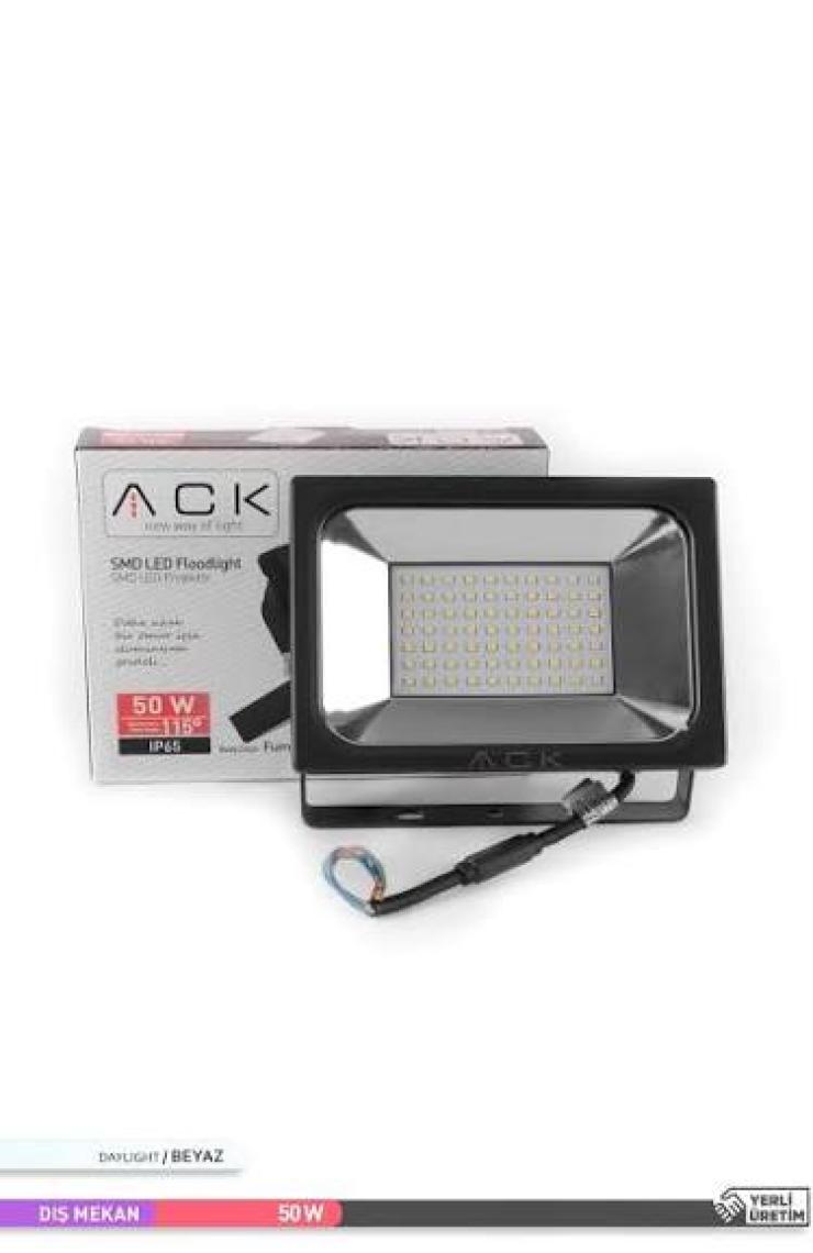 Ack 50 W Beyaz Smd Led Projektör