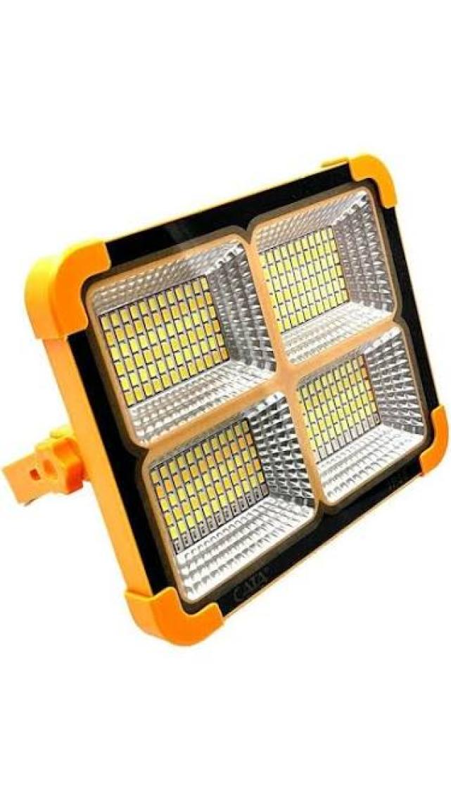 CATA 200W ÜÇ RENK TAŞINABİLİR ŞARJLI SOLAR PROJEKTÖR