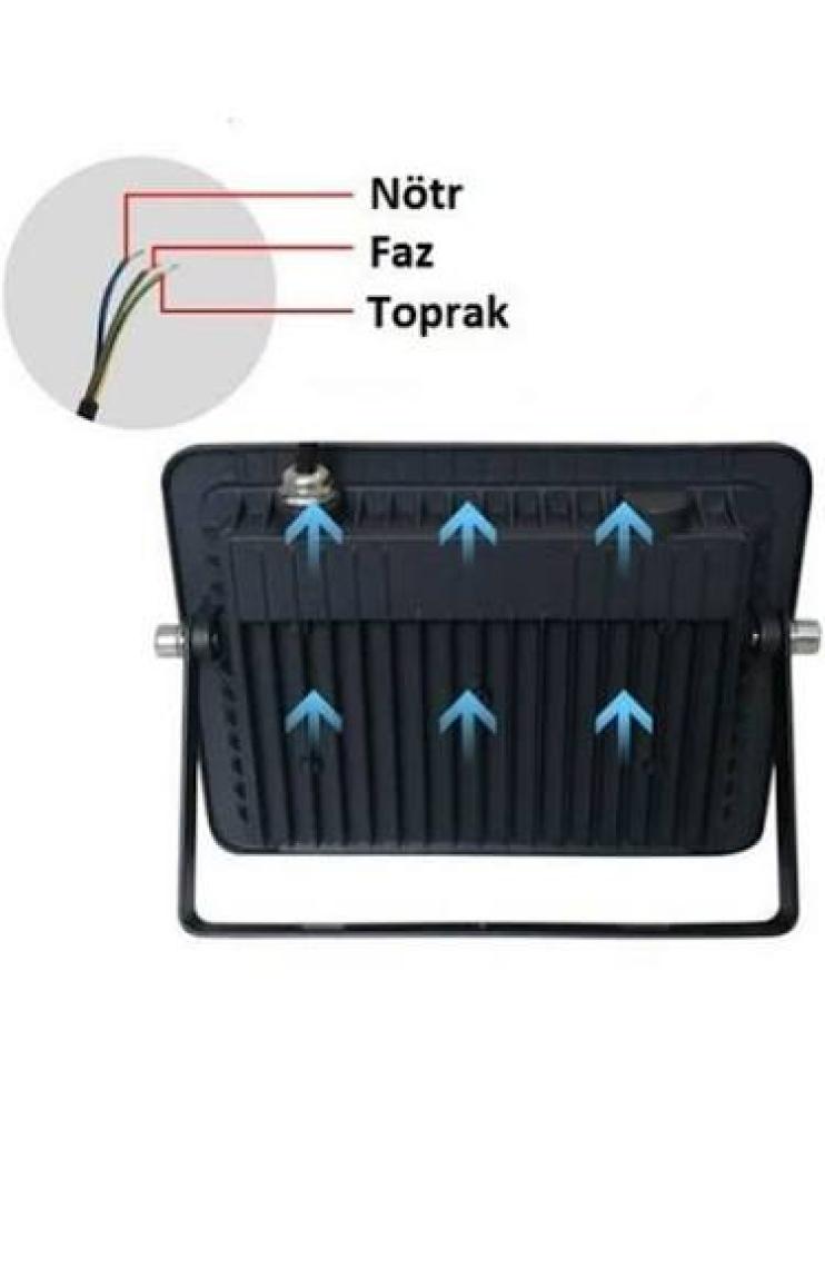 Cata Ct 4659 Cata 100 W Slim LED Projektör Beyaz Işık 6400K