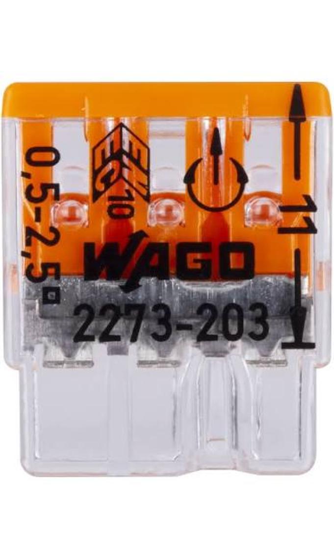 Wago  3X2,5 Mm² Buat Klemensi 2273-203  (100 Ad'Lik Kutu)