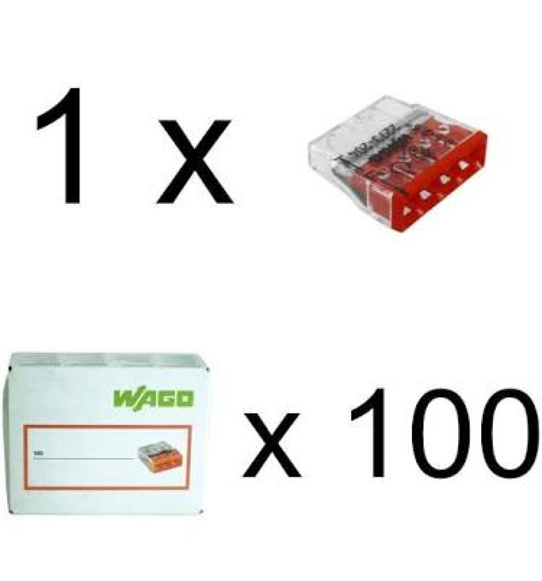 Wago  4X2,5 Mm² Buat Klemensi 2273-204 (100 Ad'Lik Kutu)