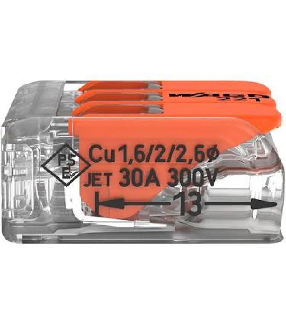Wago 221-613 3'lü Yaylı Tırnaklı Klemens 6mm (1 Adet)